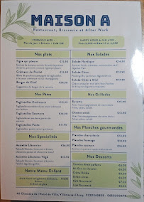Menu Maison A Page 1