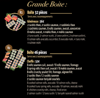 Menu Chez Sushi LA PLAGNE Aime 2000 Page 1