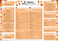 Menu LE BISTROT DESJARDINS Trouville-Alliquerville Page 1