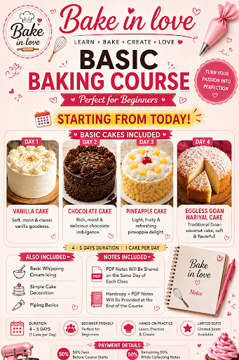 🍰 Beginner Baking Classes in Indore post image