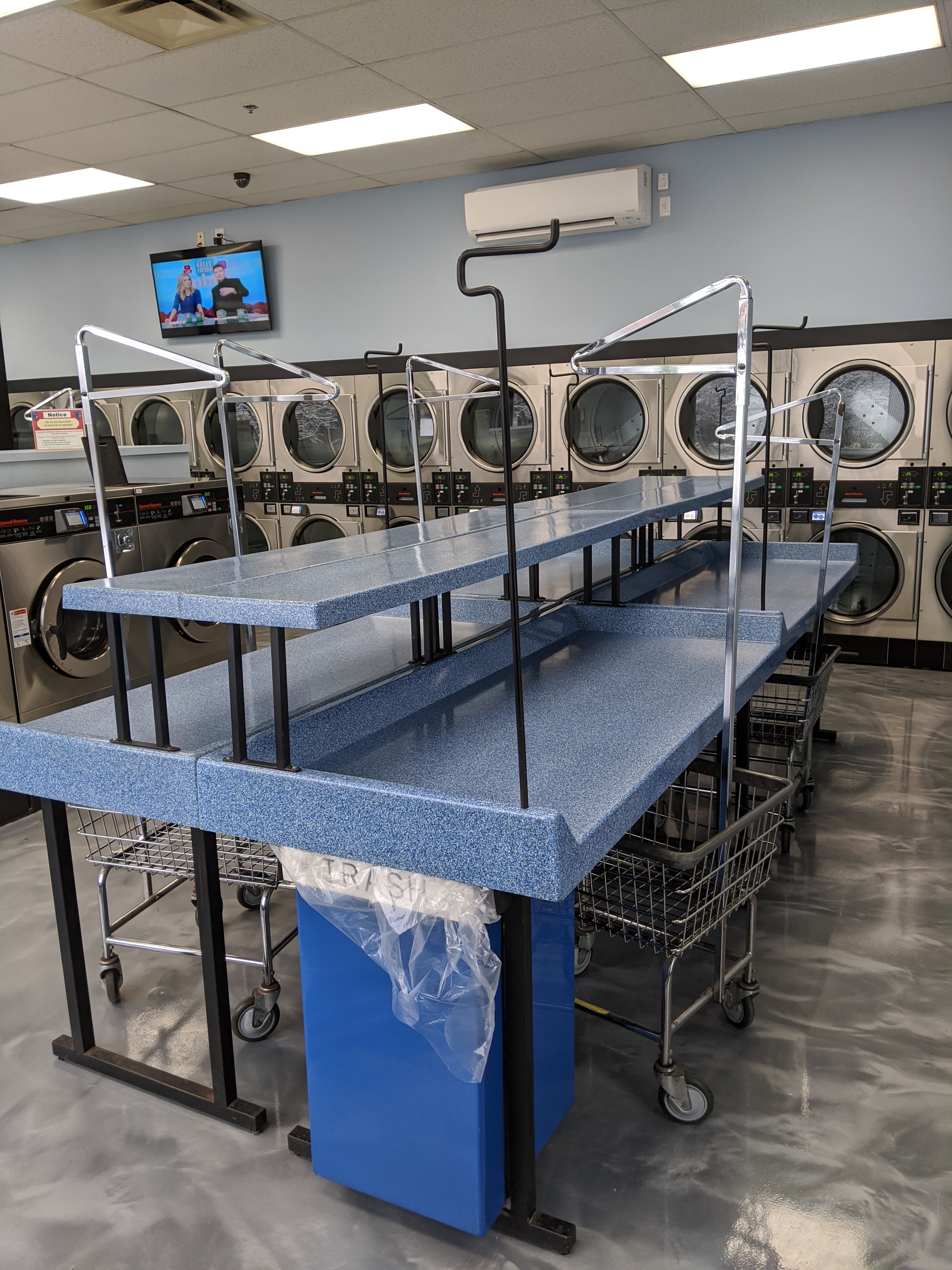 Self-service laundry at Cleary Cleaners, Dover, NH