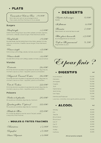 Menu Les Jardins de la Pasquière Page 1