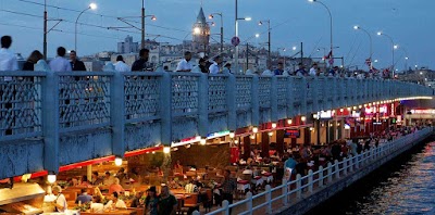 Galata Bridge - Karakoy modern city toilet