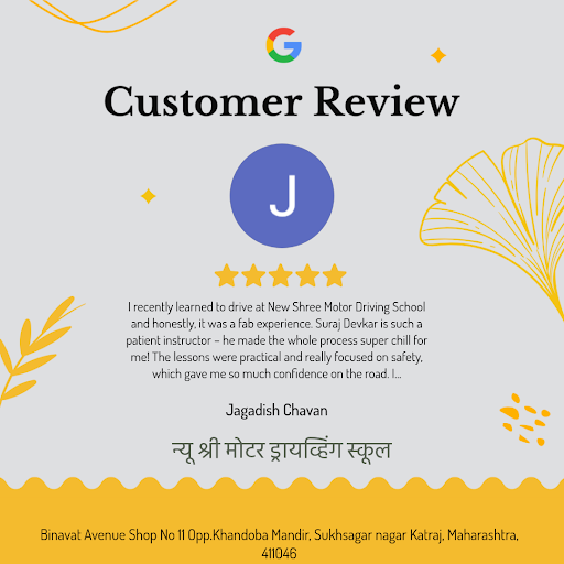Jagadish Chavan's exceptional experience at न्यू श्री मोटर ड्रायव्हिंग स्कूल in Sukhsagar nagar K… post image