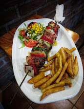 Brocheta de Pollo Y Bacon