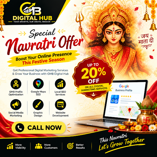Navratri Special Offer from GMB Digital Hub. post image
