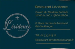 Photo n°23 de L’évidence - Alençon à Alençon (Restaurant)