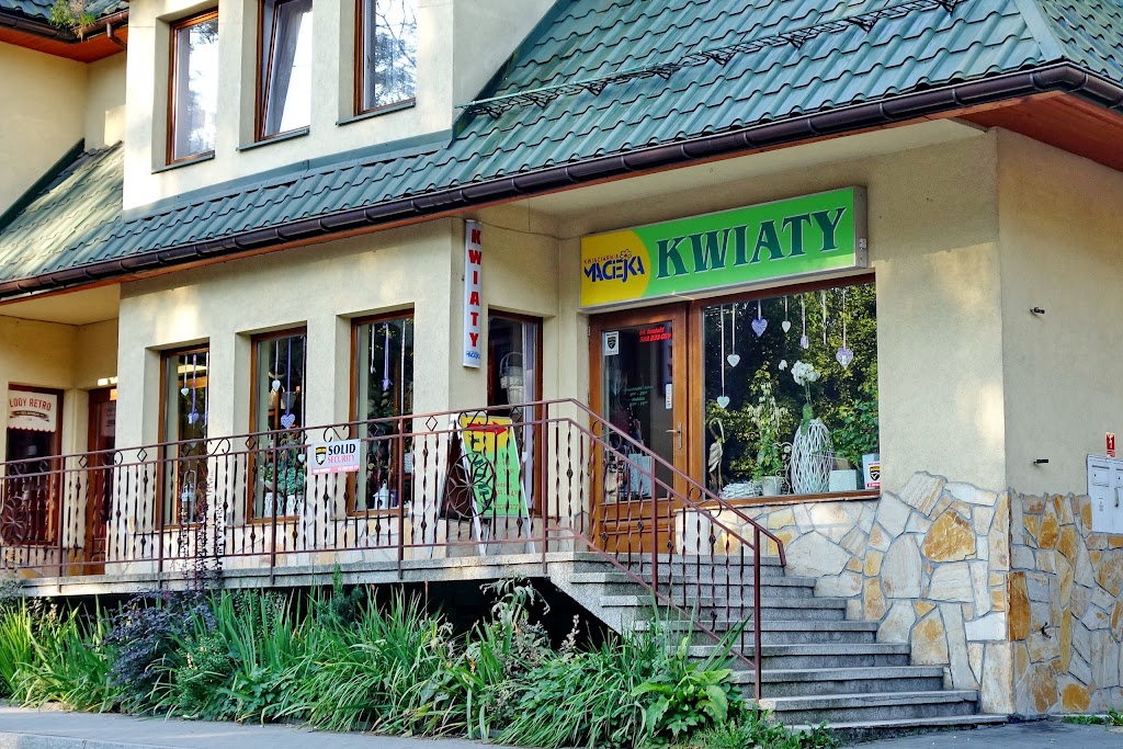 Maciejka. Kwiaciarnia, Zakopane — Kasprusie, telefon 502 233 089, godziny  otwarcia