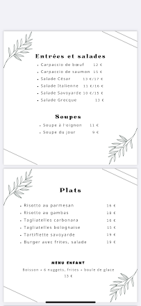 Menu SISTERS Page 3