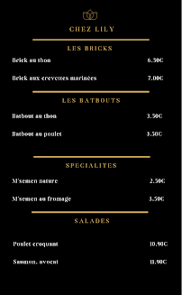 Menu Chez Lily Page 2