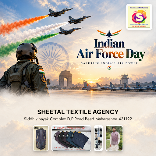 Celebrate Indian Air Force Day 2026 with stylish ethnic wear and modern attire from Sheetal Texti… post image