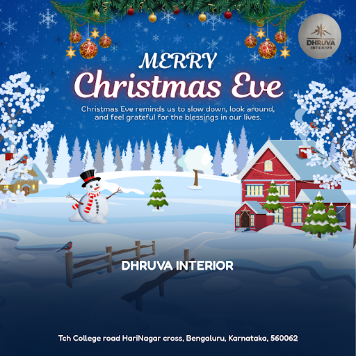 As Christmas Eve approaches, Dhruva Interior wishes you a joyful season! This holiday, elevate yo…