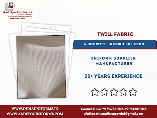 Twill Fabric Available At Aaditya Uniforms post image