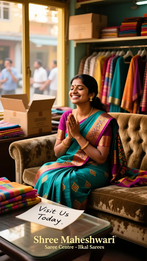 Experience the elegance of Ilkal's finest craftsmanship with our Temple Kasuti Pure Silk and Hand… post image