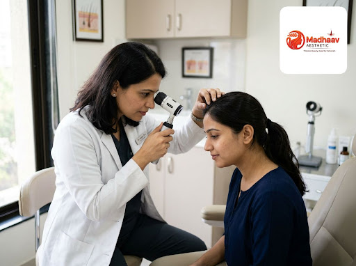 Healthy, strong hair starts with a healthy scalp. At Madhaav Aaesthetic and Cure vibe clinics- ma… post image
