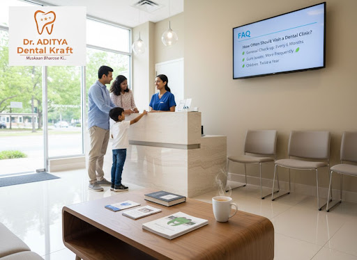 Not sure how frequently you should visit a dentist near you? At Dr. Aditya Dental Kraft in Ghazia… post image