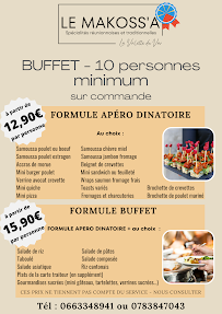 Menu Le Makoss'a Spécialités créoles Page 3