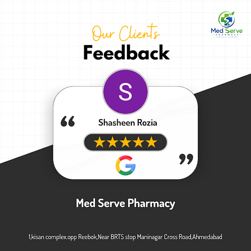 Shasheen Rozia's trusted choice for branded medicines in Ahmedabad! At Med Serve Pharmacy, our ex… post image