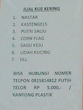 Menerima Pesanan Kue Kering, Author: Rohman Wahyono