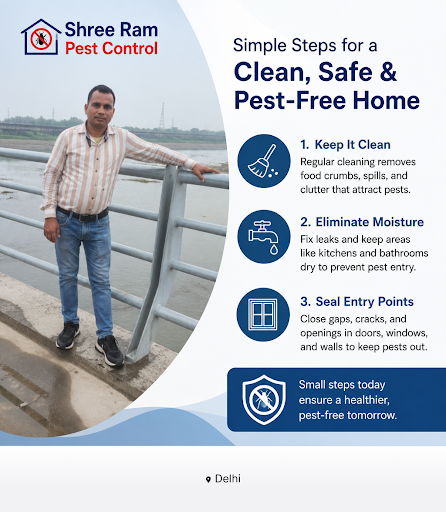 Shree Ram Pest Control provides reliable and effective home pest control services, ensuring a pes… post image
