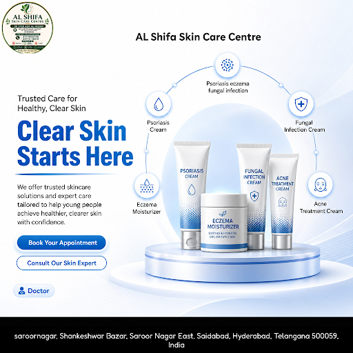 AL Shifa Skin Care Centre offers specialized treatments for psoriasis, eczema, and fungal infecti… post image
