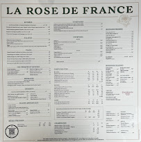 Menu La Rose de France Page 1