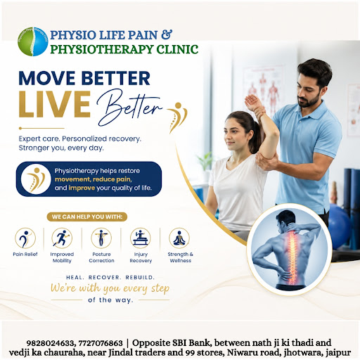 Physiolife Pain and Physiotherapy Clinic can reduce your pain and discomfort , boost overall qual… post image