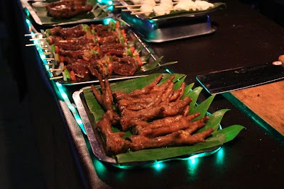 Photos of night market food stalls