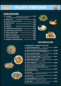 Menu Le Sky restaurant Page 1