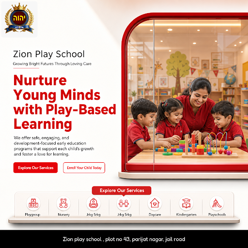 Zion Play School offers a nurturing environment with specialized playgroup nursery programs desig…