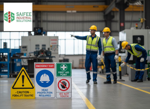 Clear, visible safety signage can prevent accidents before they happen. At Saifee Industrial Solu… post image