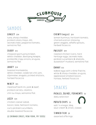 Clubhouse Sandos & Suds by null