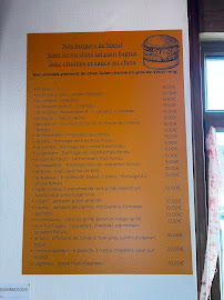 Menu La folie frites Page 1