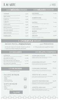 Menu Mezze du village Page 1