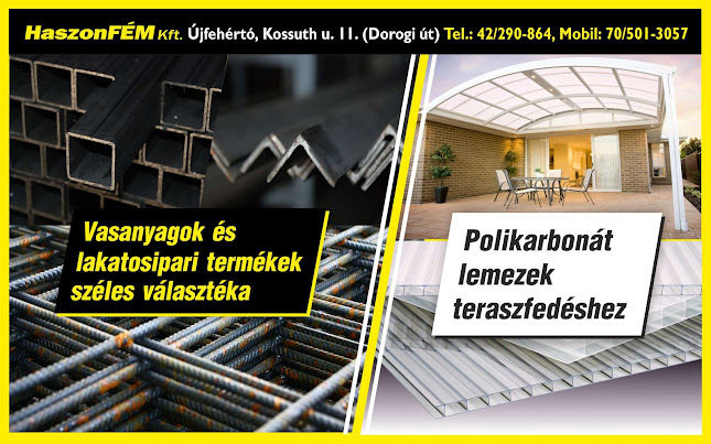 HASZONFÉM KFT. Újfehértói telephely - Újfehértó