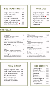 Menu ROZE brasserie Page 1