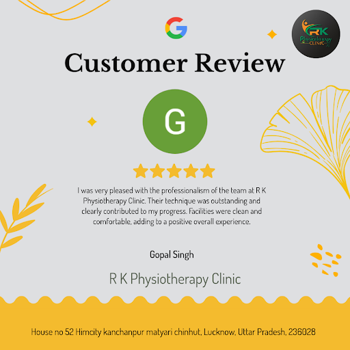 Gopal Singh from Lucknow shares his exceptional experience at R K Physiotherapy Clinic. He loved… post image