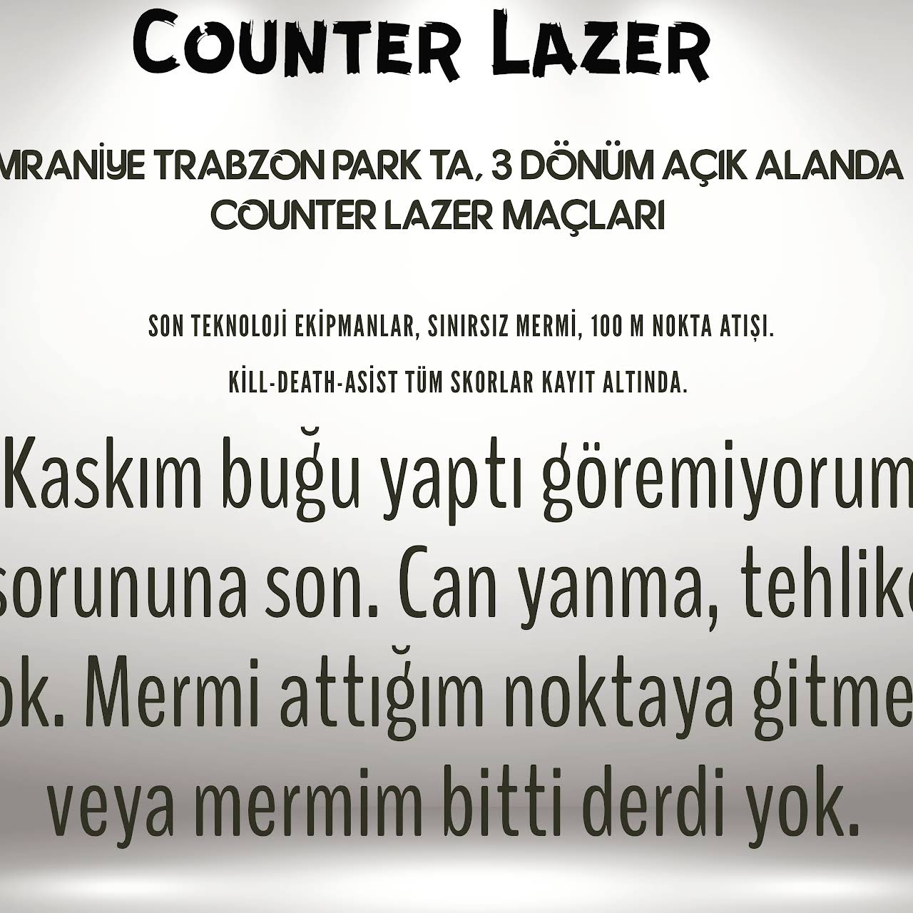 Trabzon Park Zirve Paintball & Counter Lazer Tag İstanbul