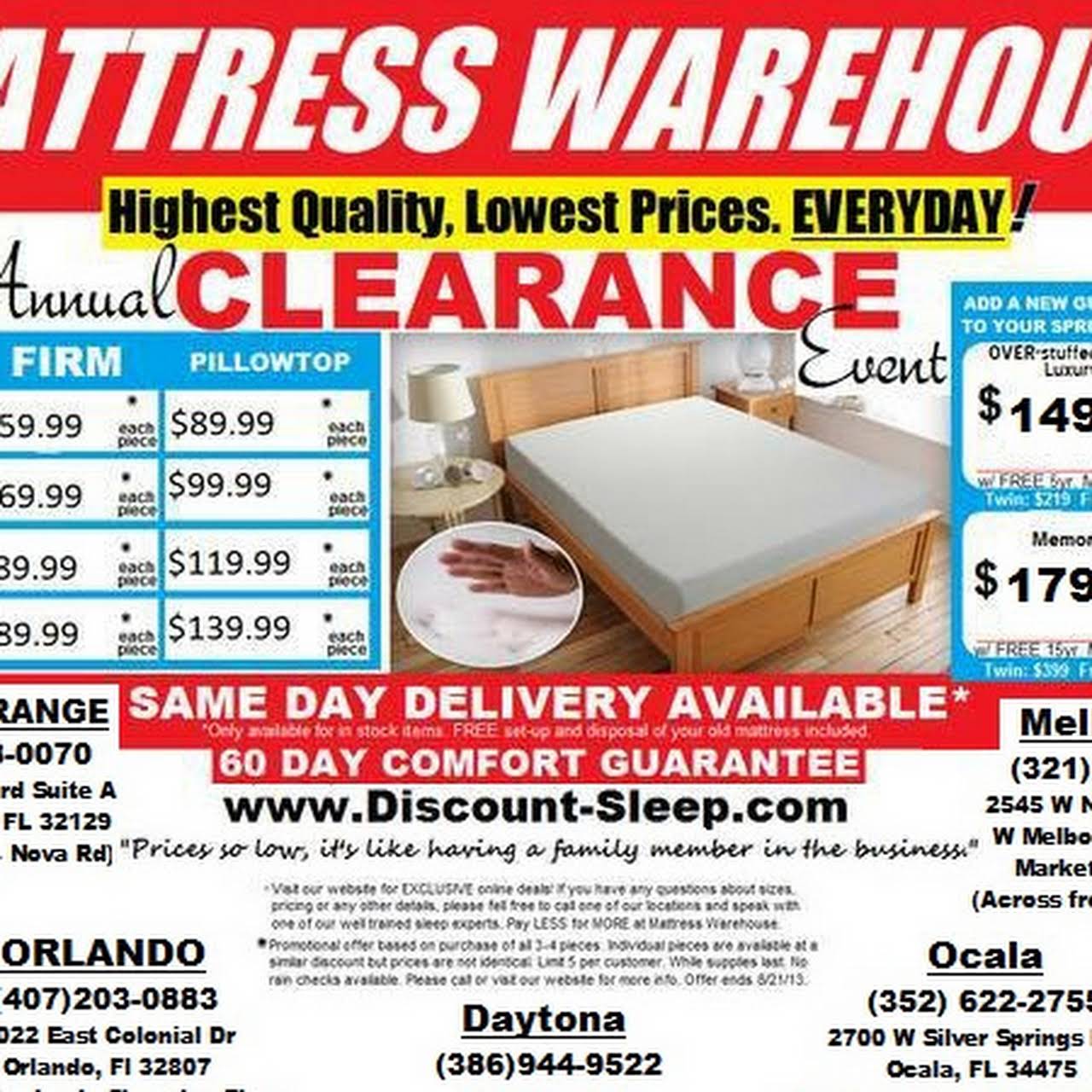 Mattress Warehouse Mattress Store in West Melbourne