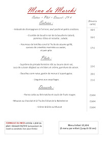 Menu La Table des Balmes Page 1