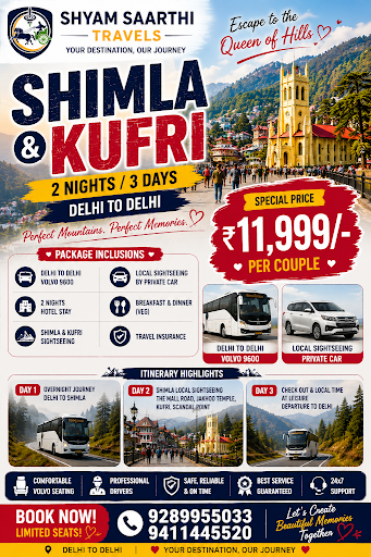 Shimla Kufri tour package from Delhi, Shimla Kufri tour package from Noida, Shimla Volvo package,… post image