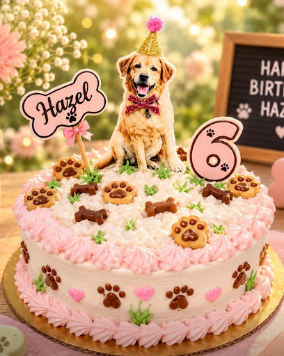🐾 Hazel’s 6th Barkday Cake 🎂💗 post image