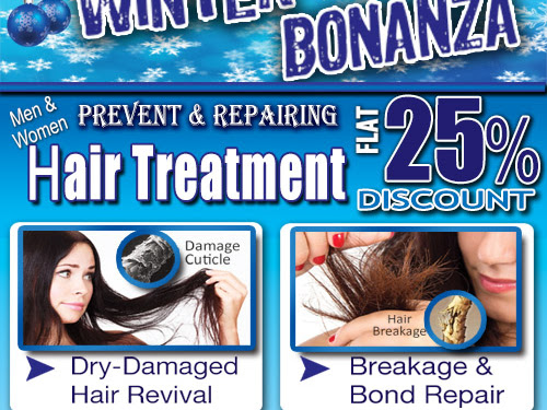 FLAT 25% OFF on HAIR TREATMENT. Inner Level Hair Bond Strengthening; Hair Surface Damage Repair,… post image