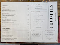 Menu Brasserie Cocottes Page 1