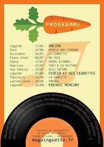 Menu Carotte et Guinguette Page 1
