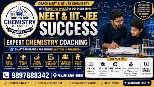 Unlock your potential with One To One Chemistry Classes in Delhi! Our expert, Devender Singh, spe… post image
