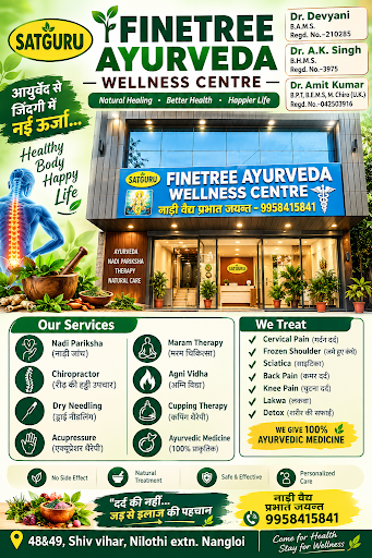 Finetree Ayurveda Wellness Centre in Nangloi | Chiropractic | Acupressure Therapy | Dry Needling… post image