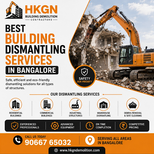HKGN Demolition Contractors offers some of the best building dismantling services in Bangalore, p… post image