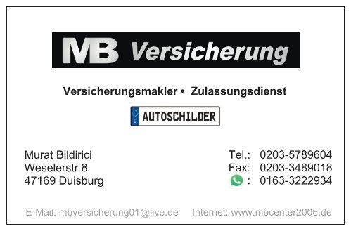 MB Versicherung & KFZ-Zulassungsdienst - Thumbnail