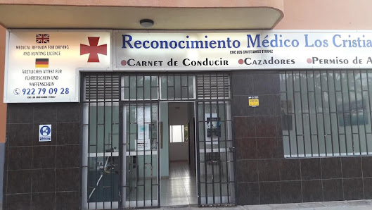 Centro de Reconocimiento de Conductores Los Cristianos Edf. Soledad, Av. de Chayofita, 5, 38650 Los Cristianos, Santa Cruz de Tenerife, España